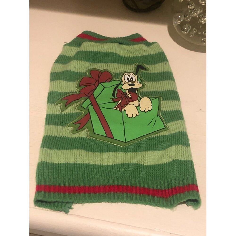 Pet Dog Disney Holiday Goofy Sweater Size Medium
